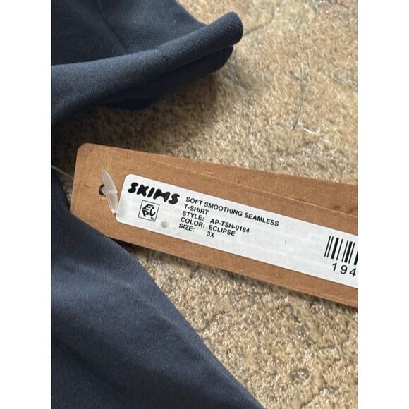 Skims Soft Smoothing Seamless T-Shirt Eclipse Size 3X - Picture 10 of 12